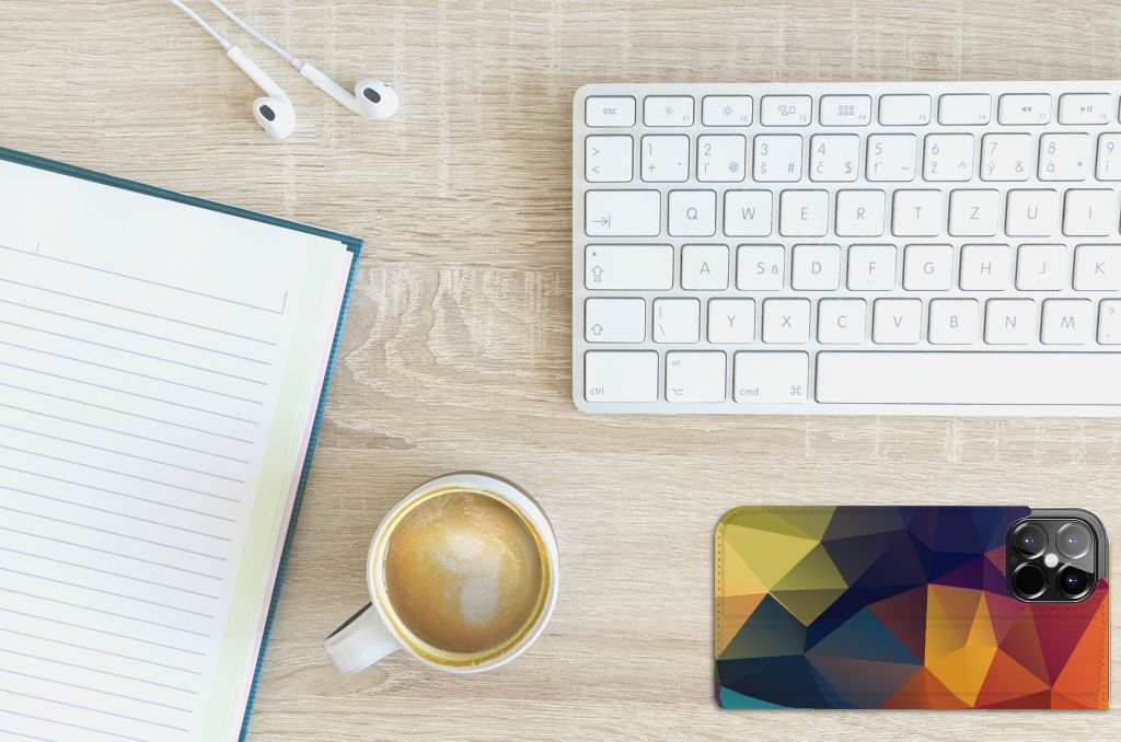 iPhone 12 Pro Max Stand Case Polygon Color - B2C Telecom