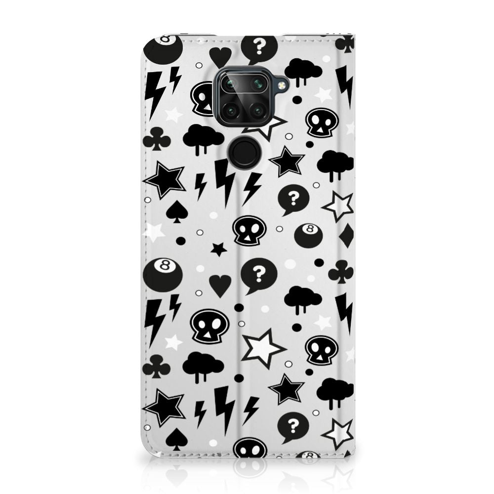 Mobiel BookCase Xiaomi Redmi Note 9 Silver Punk - B2C Telecom