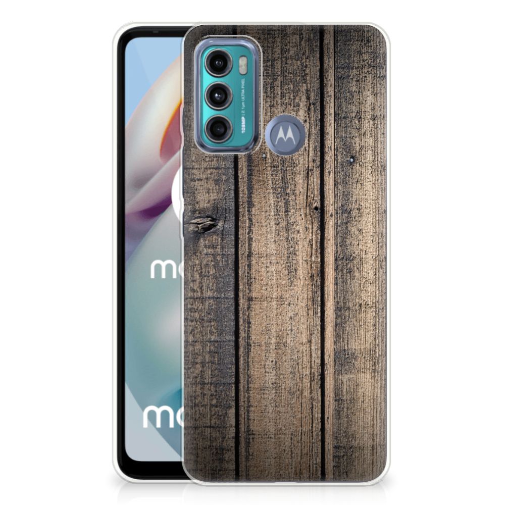 Motorola Moto G60 Bumper Hoesje Steigerhout B2C Telecom