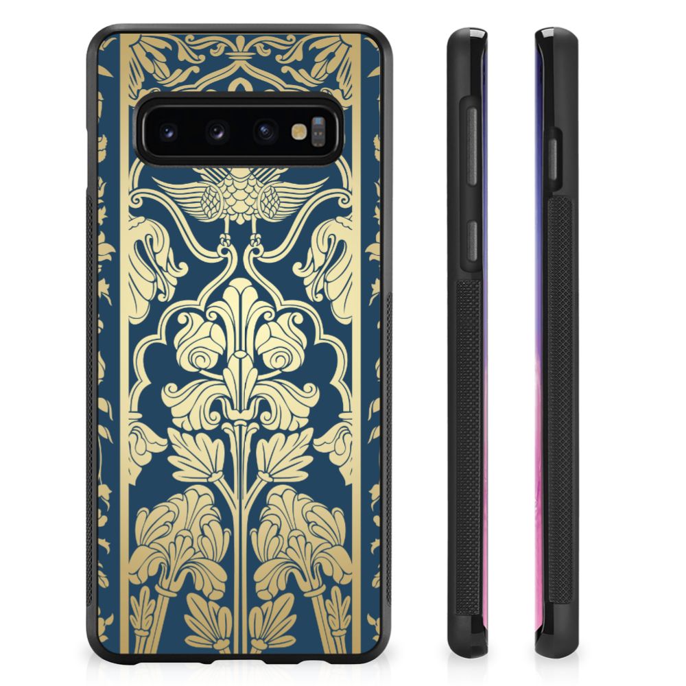 Samsung Galaxy S10+ Skin Case Beige Flowers