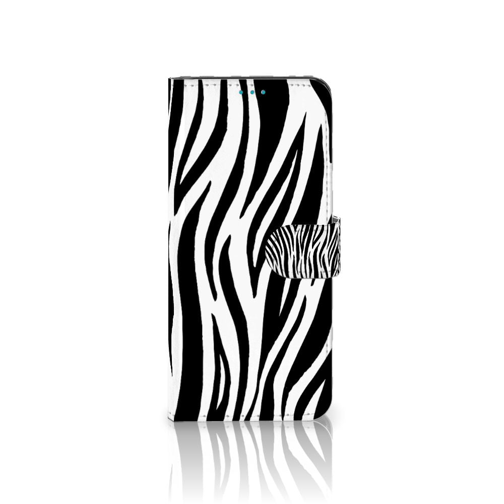 Samsung Galaxy A73 5G Telefoonhoesje met Pasjes Zebra