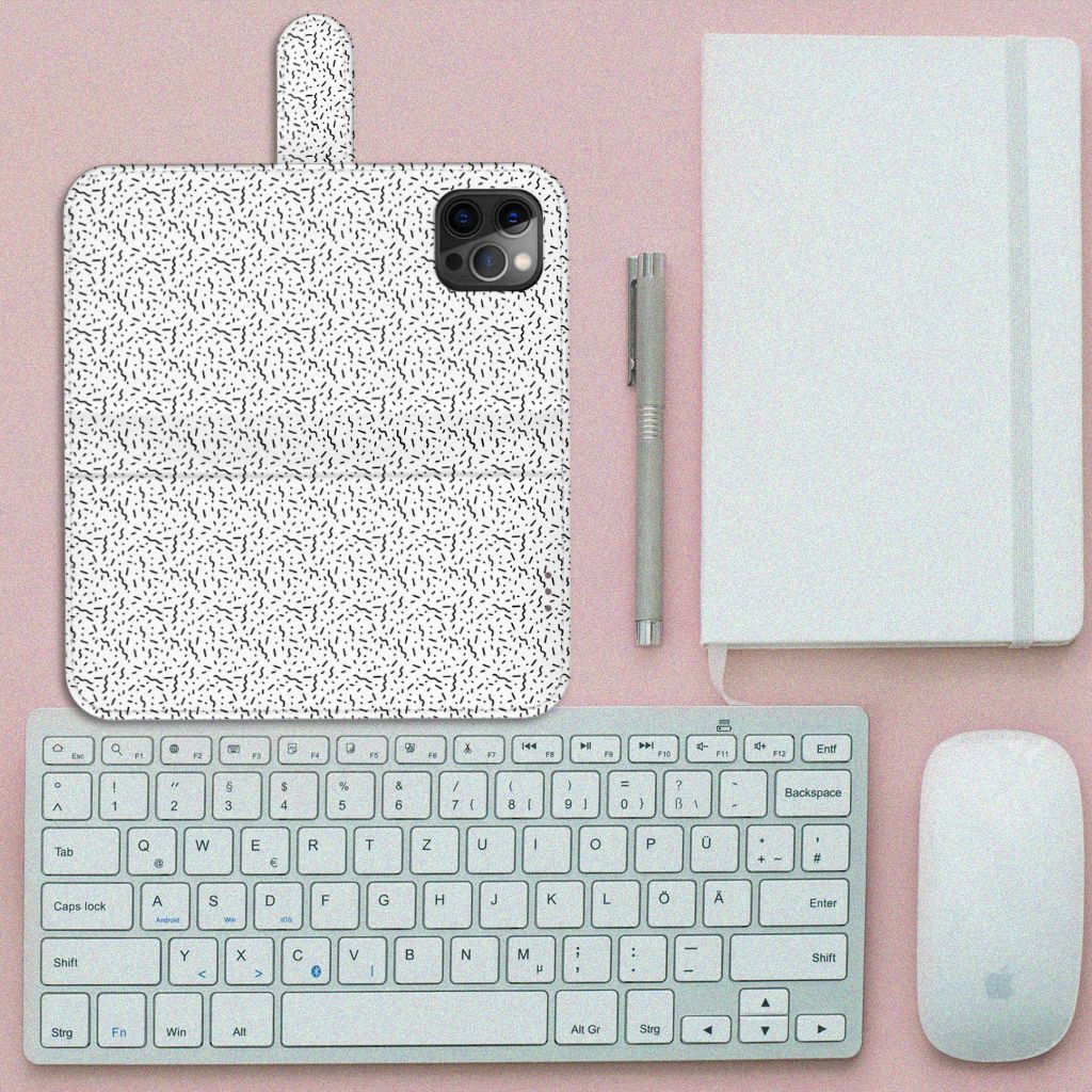Apple iPhone 12 Pro Max Telefoon Hoesje Stripes Dots