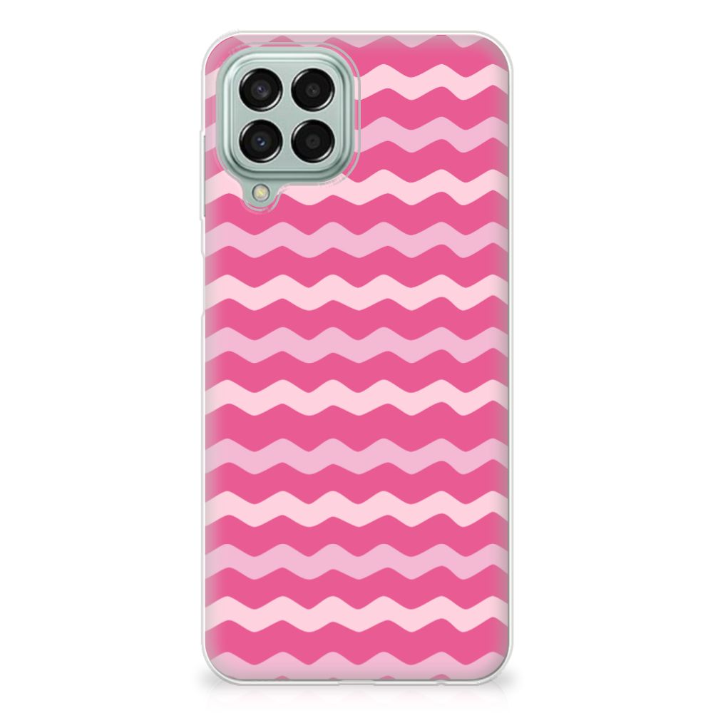 Samsung Galaxy M33 TPU bumper Waves Pink