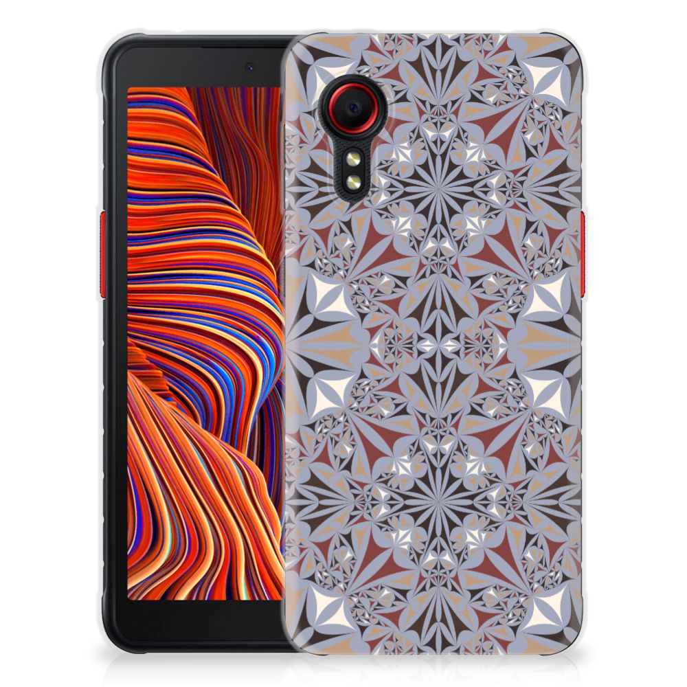 Samsung Galaxy Xcover 5 TPU Siliconen Hoesje Flower Tiles B2C Telecom