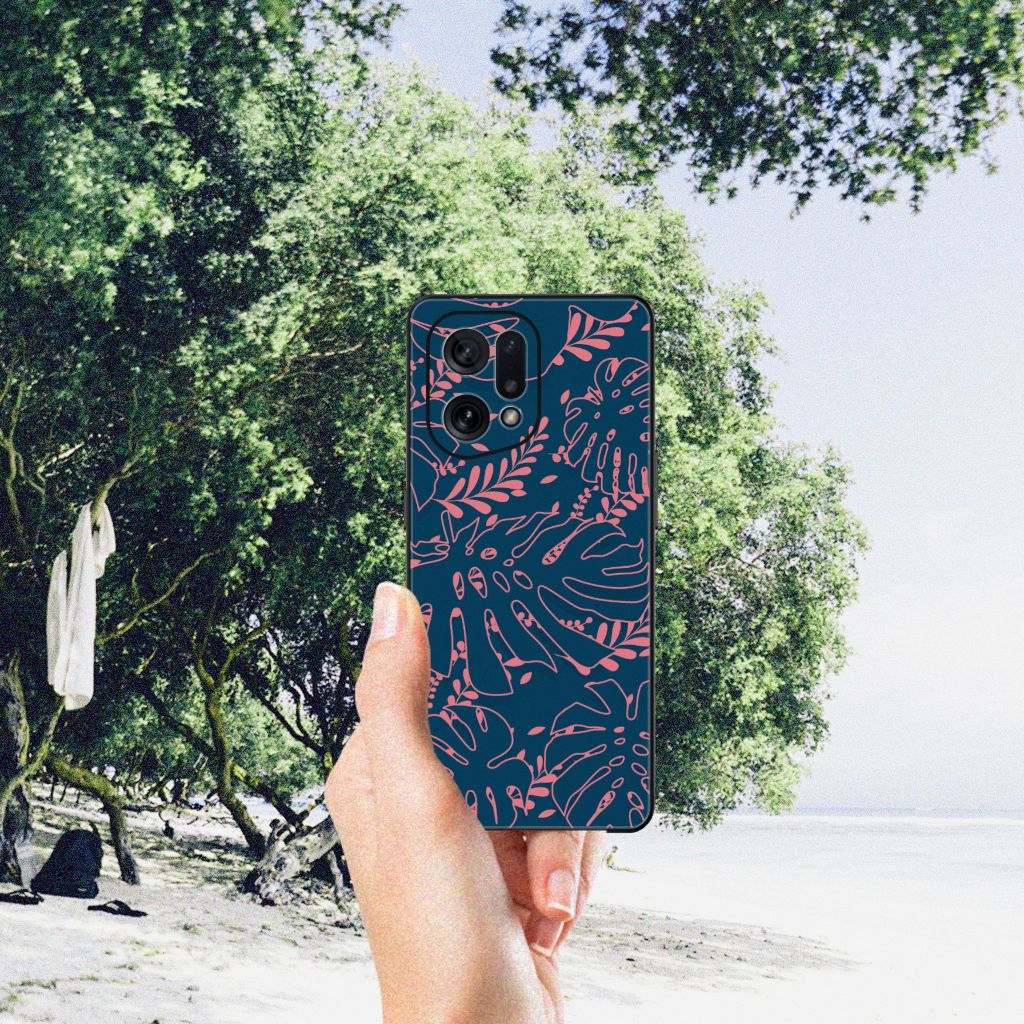 OPPO Find X5 Bloemen Hoesje Palm Leaves B2C Telecom