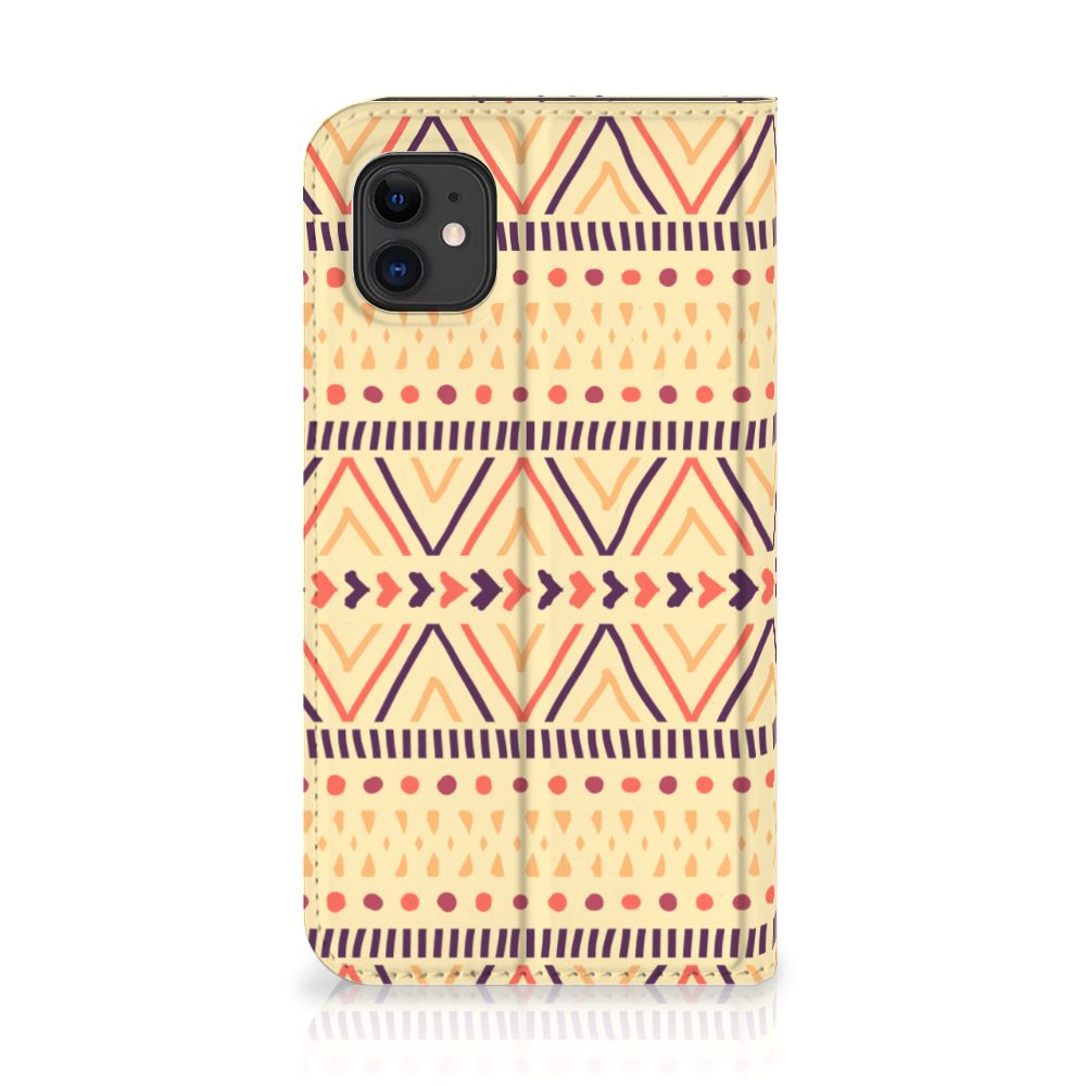 Apple iPhone 11 Hoesje met Magneet Aztec Yellow