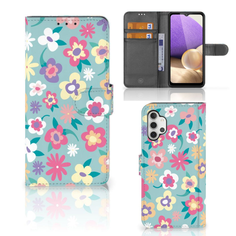 Samsung Galaxy A32 4G Hoesje Flower Power