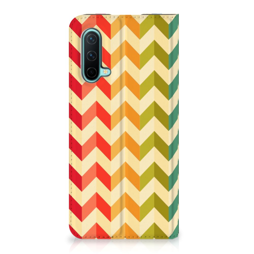 OnePlus Nord CE 5G Hoesje met Magneet Zigzag Multi Color - B2C Telecom