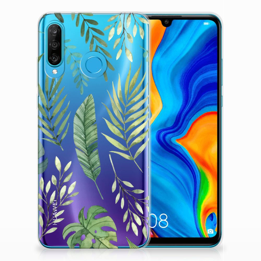 Huawei P30 Lite TPU Case Leaves