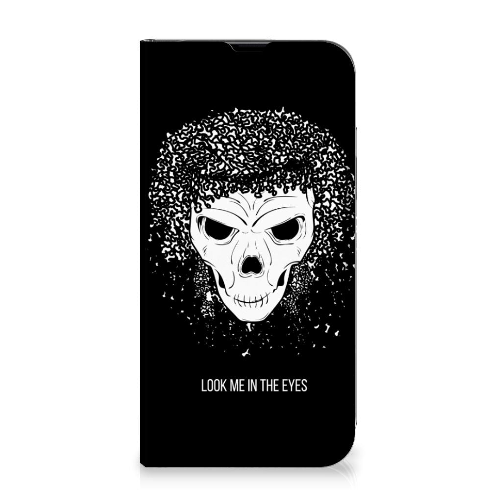 Mobiel BookCase iPhone 13 Pro Max Skull Hair - B2C Telecom