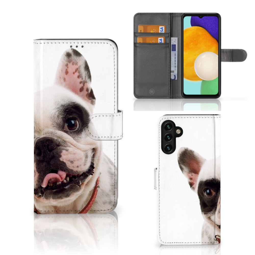 Samsung Galaxy A04s | Samsung Galaxy A13 5G Telefoonhoesje met Pasjes Franse Bulldog