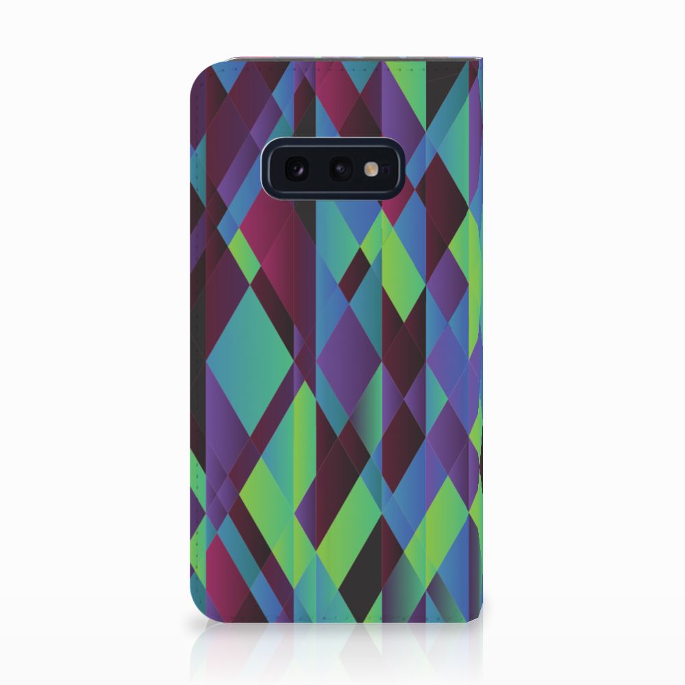 Samsung Galaxy S10e Stand Case Abstract Green Blue