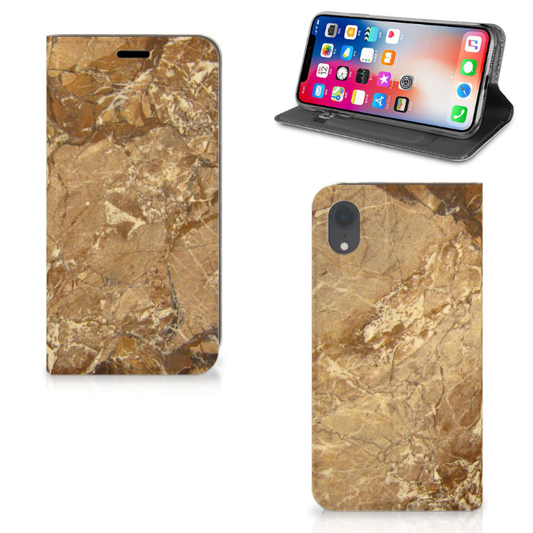 Apple iPhone Xr Standcase Marmer Creme