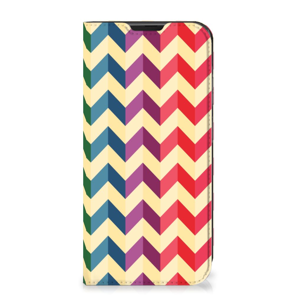 Samsung Galaxy Xcover 6 Pro Hoesje met Magneet Zigzag Multi Color