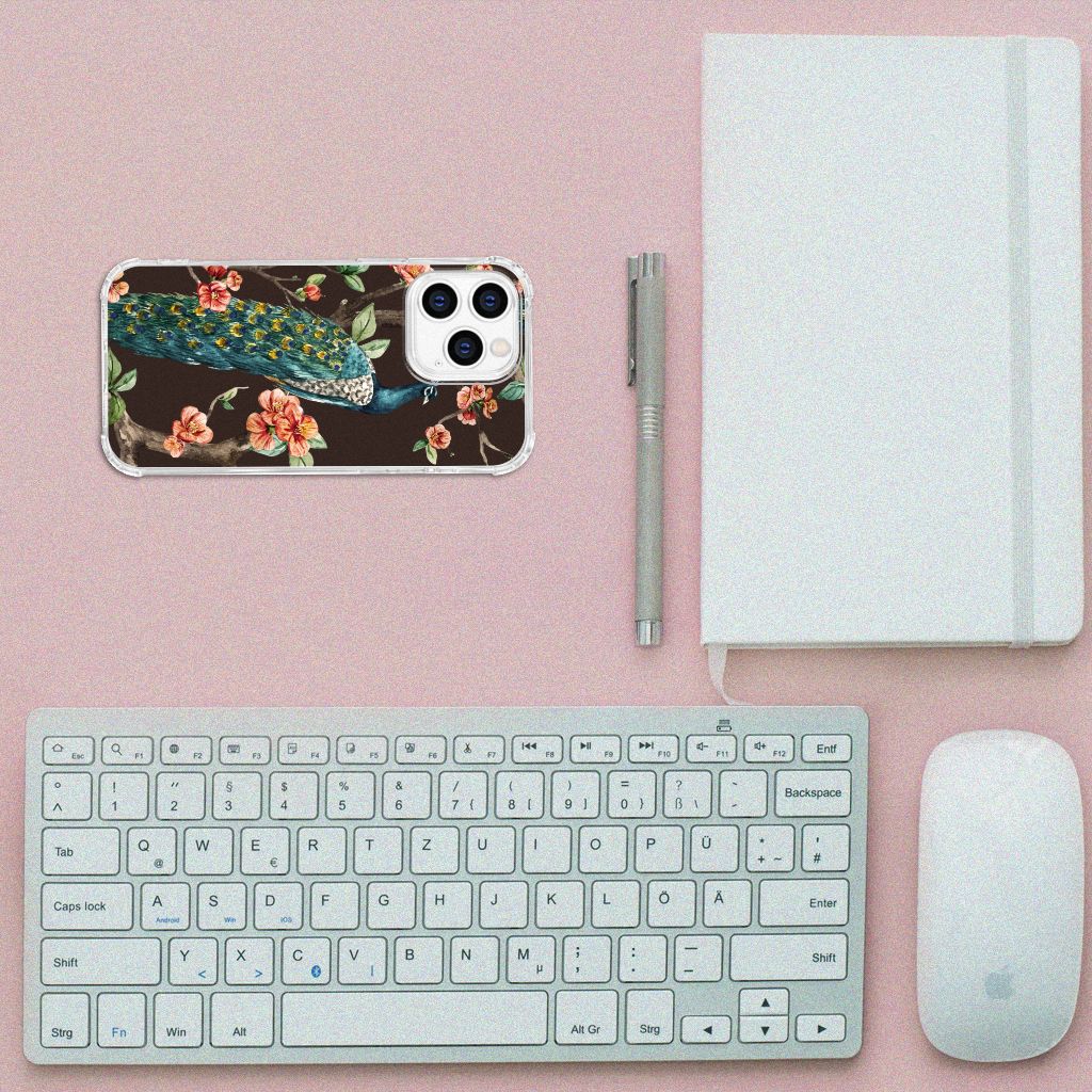iPhone 14 Pro Case Anti-shock Pauw met Bloemen B2C Telecom