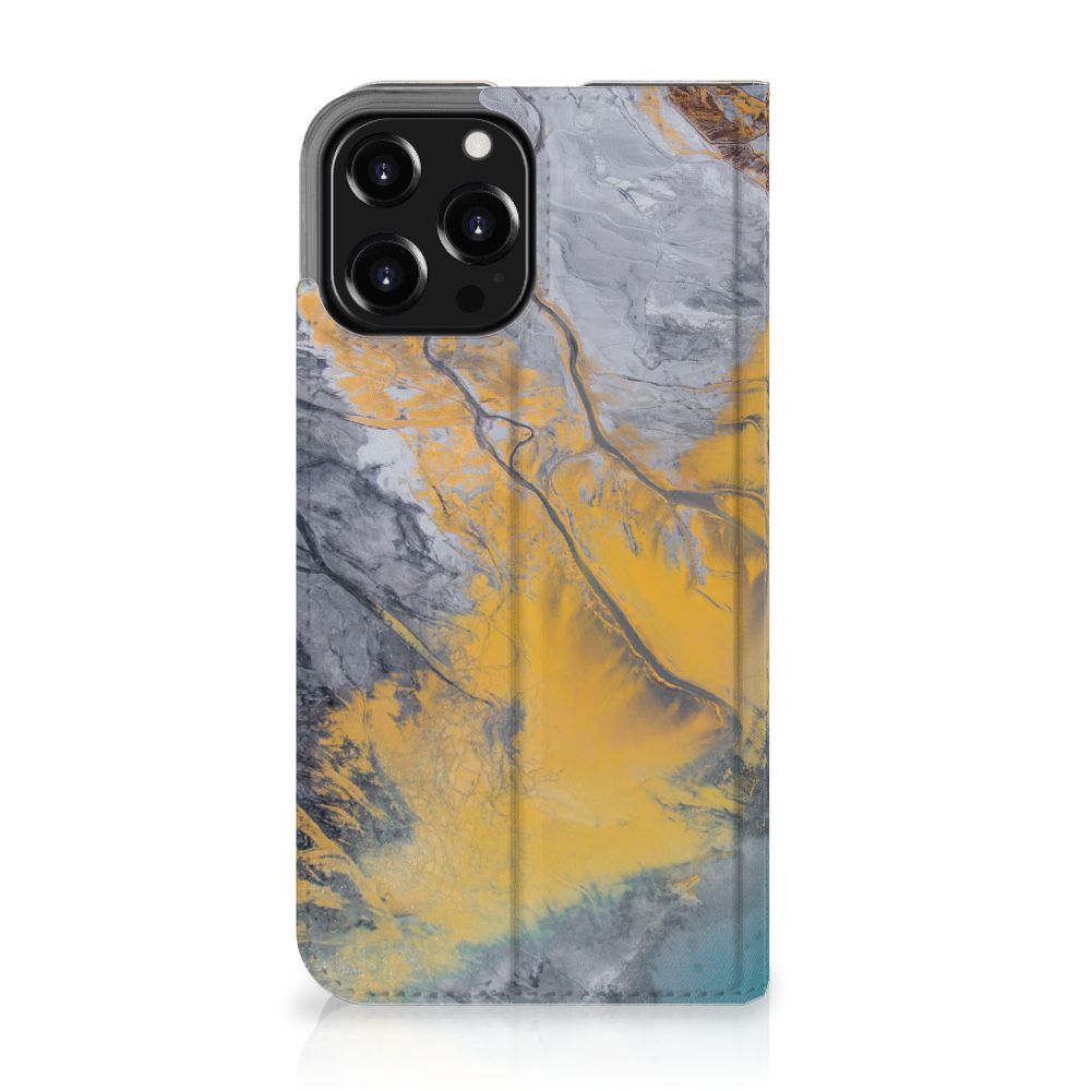 iPhone 13 Pro Max Standcase Marble Blue Gold - B2C Telecom