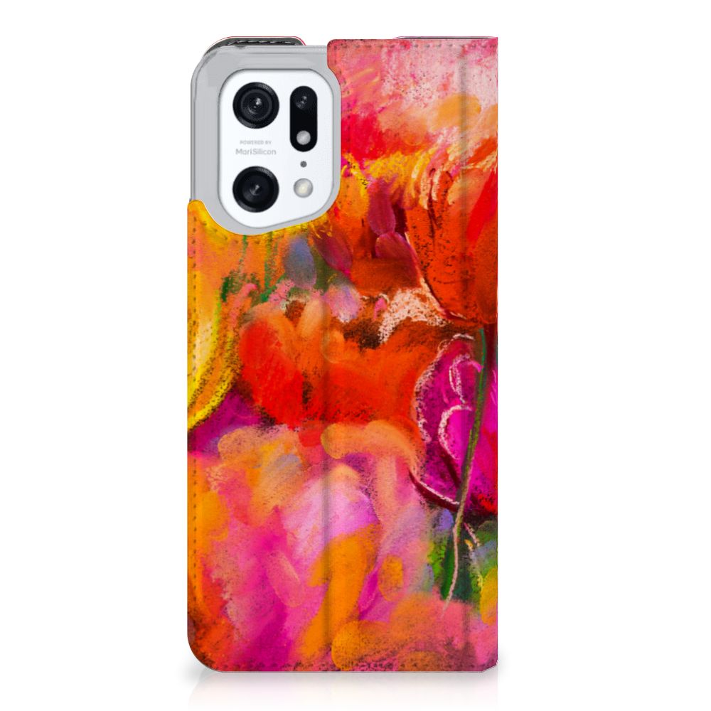 Bookcase OPPO Find X5 Pro Tulips - B2C Telecom