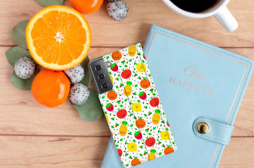 Samsung Galaxy S21 Plus Flip Style Cover Fruits - B2C Telecom