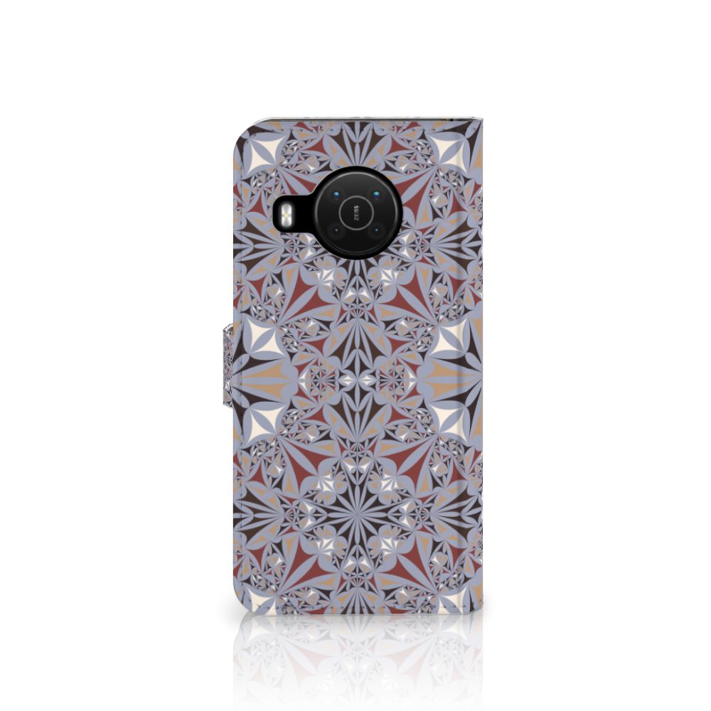 Nokia X10 | Nokia X20 Bookcase Flower Tiles