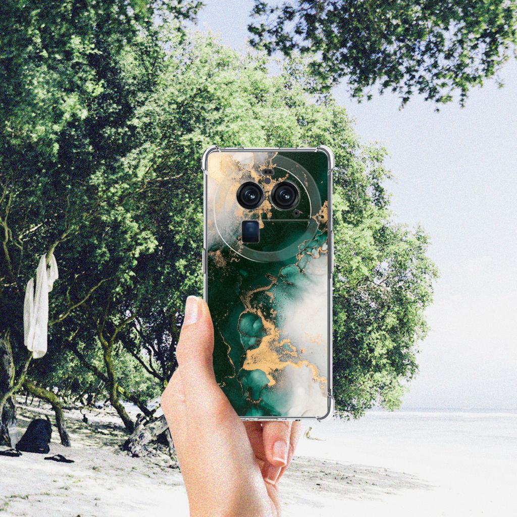 Anti-Shock Hoesje voor OPPO Find X6 Pro Marmer Groen B2C Telecom
