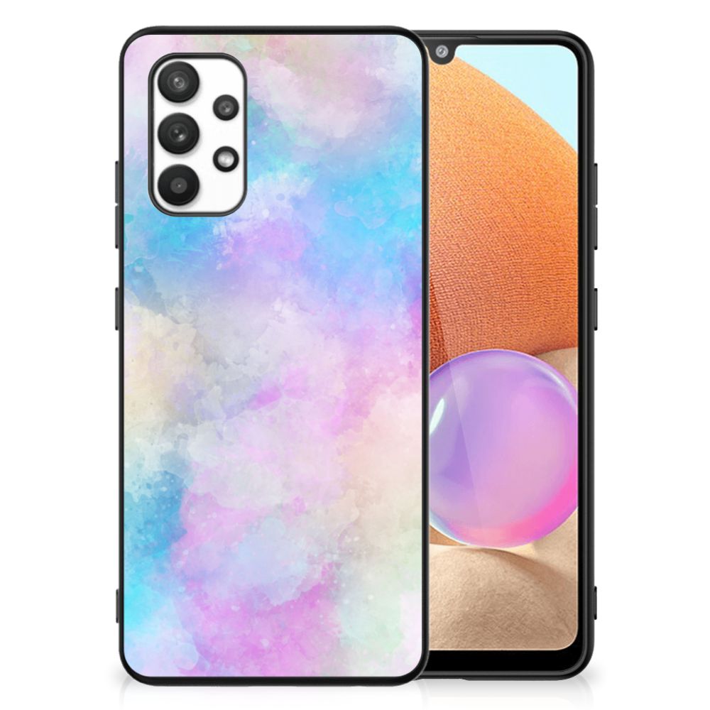 Kleurrijke Telefoonhoesje Samsung Galaxy A32 4G | A32 5G Enterprise Editie Watercolor Light