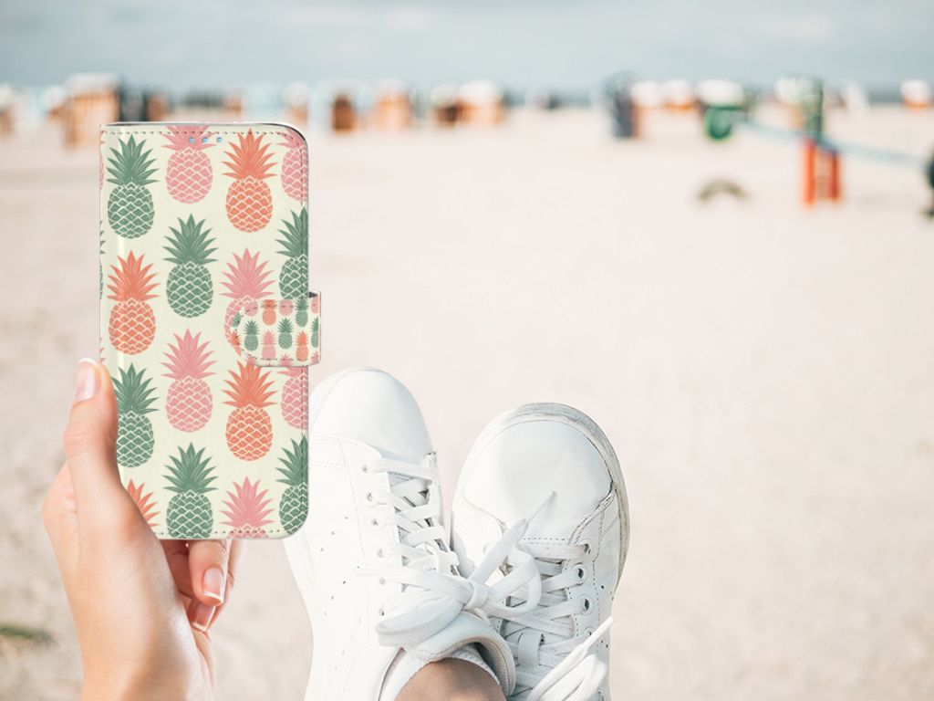 Huawei P40 Lite Book Cover Ananas