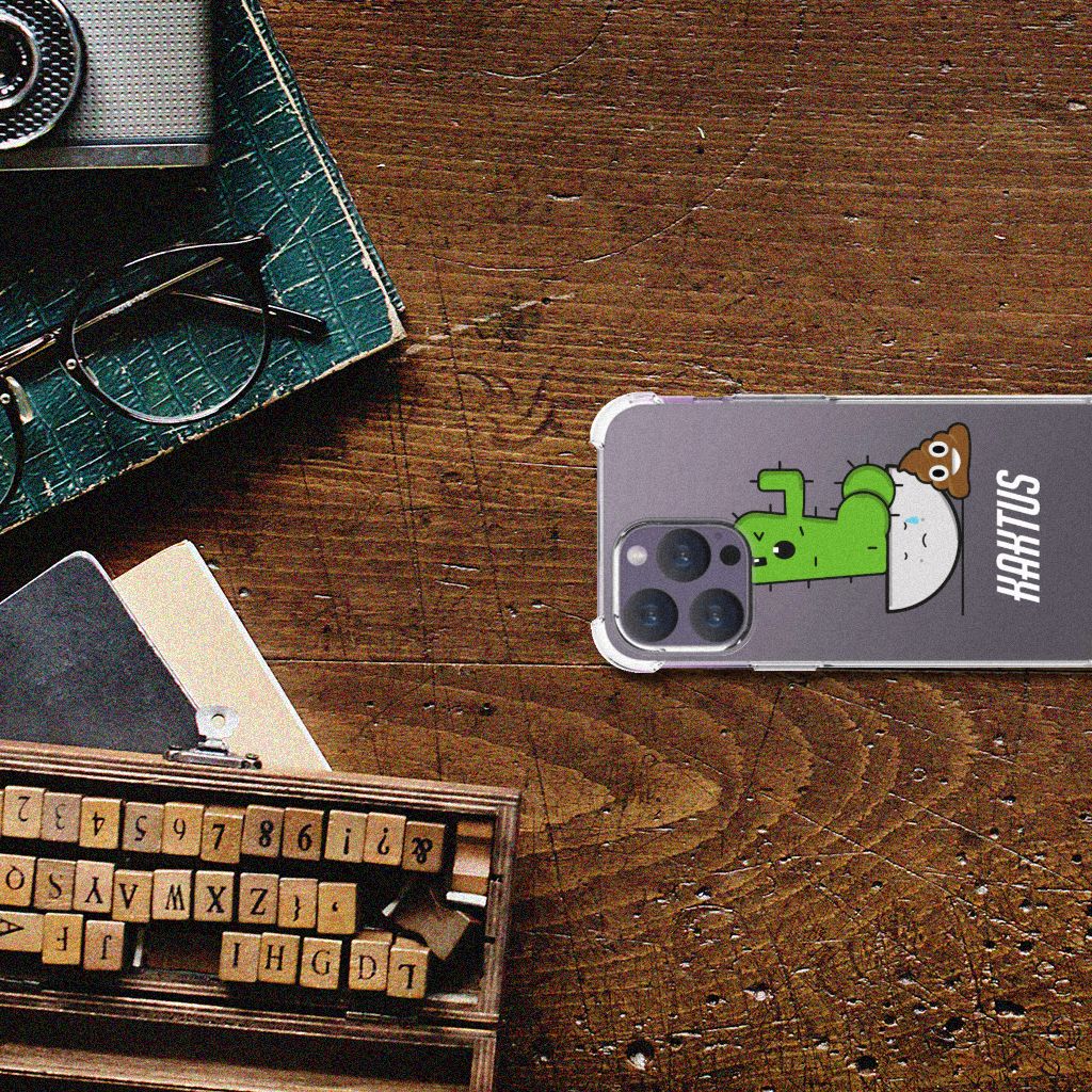 iPhone 15 Pro Max Stevig Bumper Hoesje Cactus Poo B2C Telecom