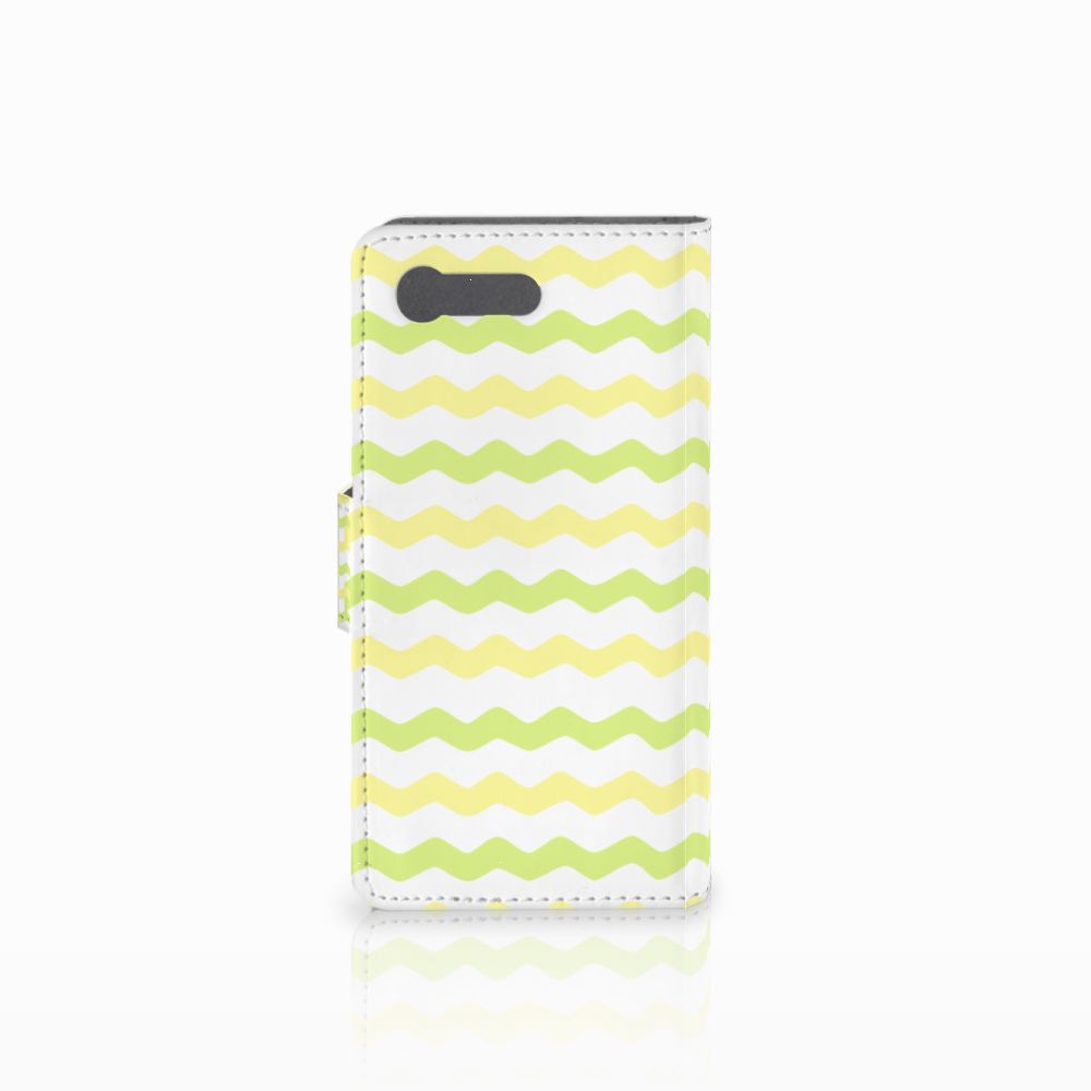 Sony Xperia X Compact Telefoon Hoesje Waves Yellow