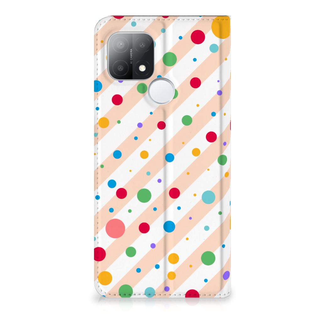 OPPO A15 Hoesje met Magneet Dots - B2C Telecom