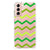 Samsung Galaxy S21 FE Doorzichtige Silicone Hoesje Zigzag Groen