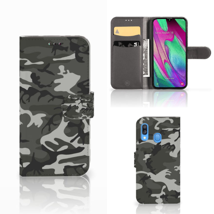 Samsung Galaxy A40 Telefoon Hoesje Army Light