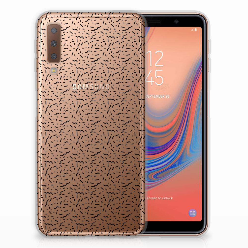 Samsung Galaxy A7 (2018) TPU bumper Stripes Dots