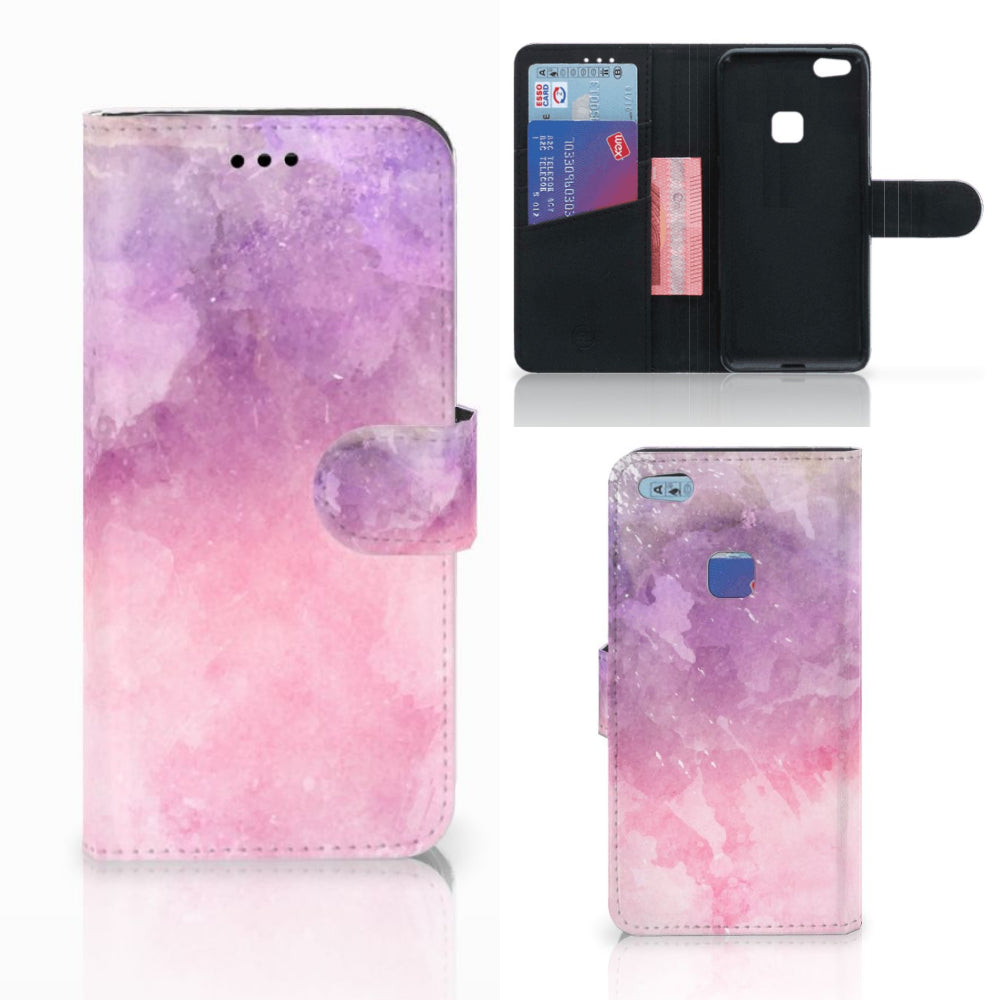 Hoesje Huawei P10 Lite Pink Purple Paint