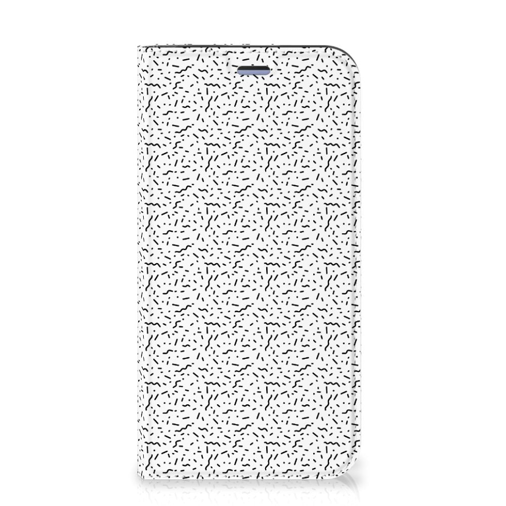 iPhone 12 Mini Hoesje met Magneet Stripes Dots - B2C Telecom