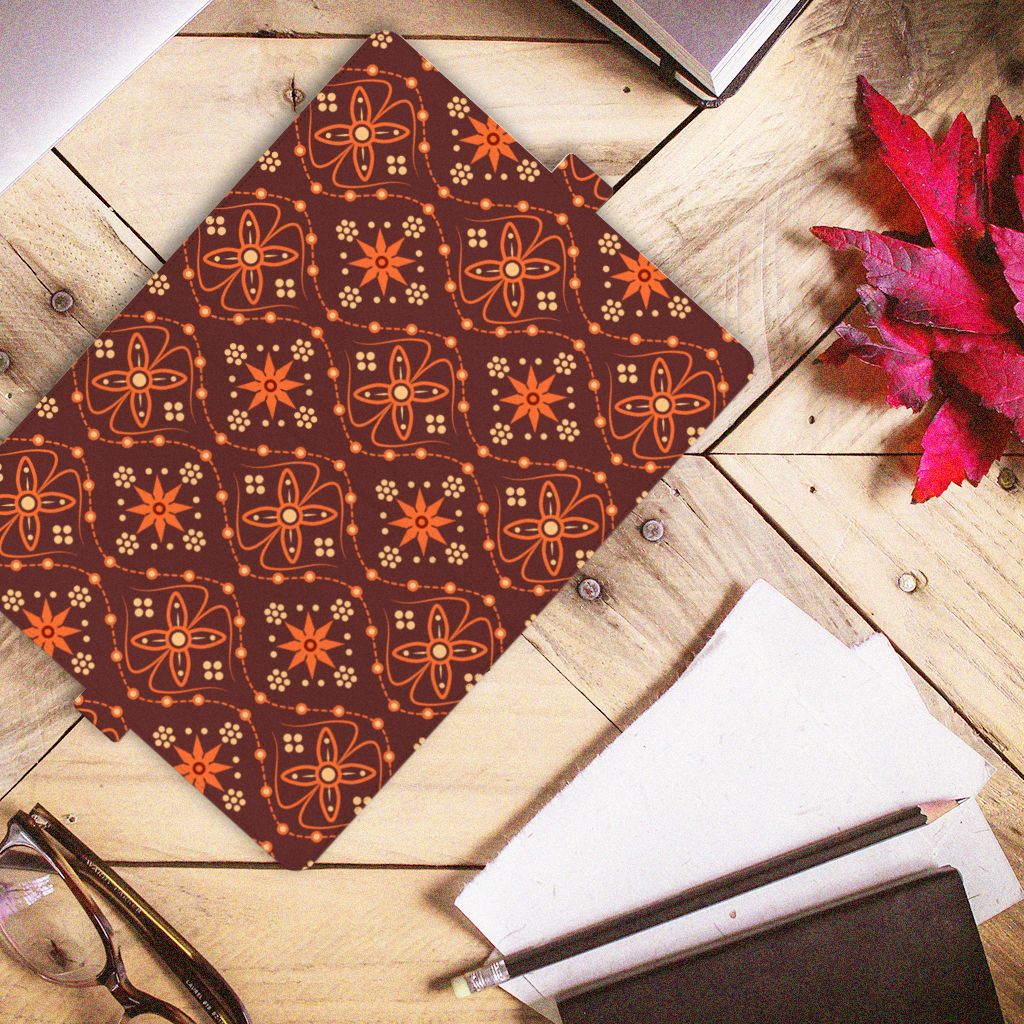 Lenovo Tab M10 Plus 3rd Gen 10.6 inch Tablet Hoes Batik Brown