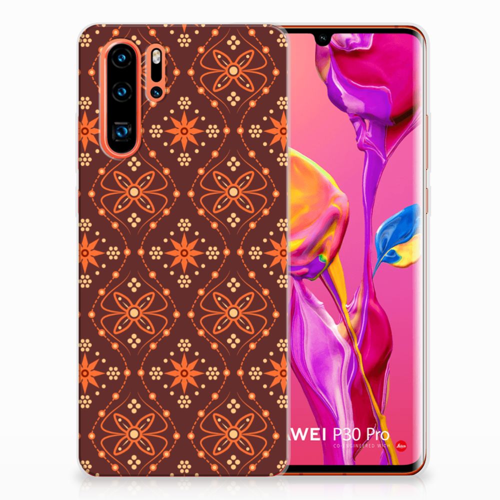 Huawei P30 Pro TPU bumper Batik Brown