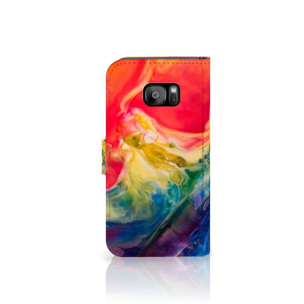 Hoesje Samsung Galaxy S7 Edge Watercolor Dark