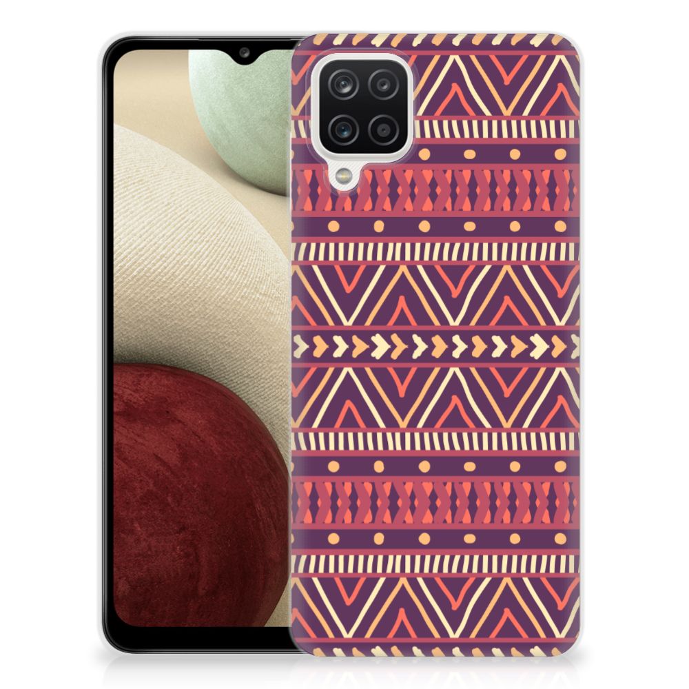 Samsung Galaxy A12 TPU bumper Aztec Paars