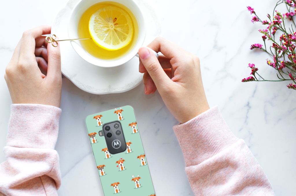 Motorola One Zoom TPU Hoesje Pups