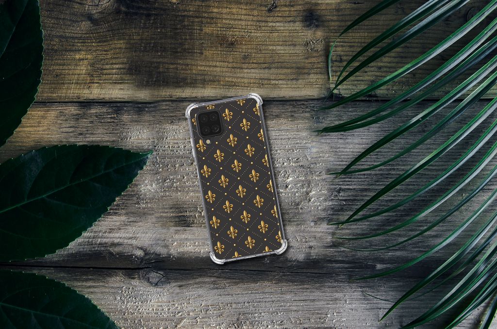Samsung Galaxy A12 Doorzichtige Silicone Hoesje Franse Lelie - B2C Telecom