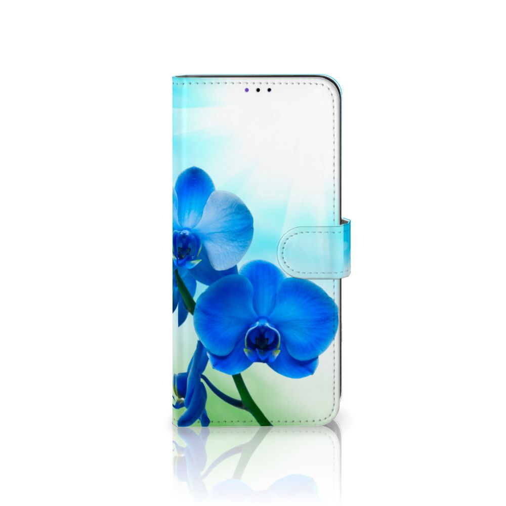 Samsung Galaxy A22 5G Hoesje Orchidee Blauw - Cadeau voor je Moeder