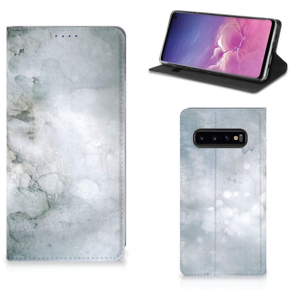 Bookcase Samsung Galaxy S10 Painting Grey