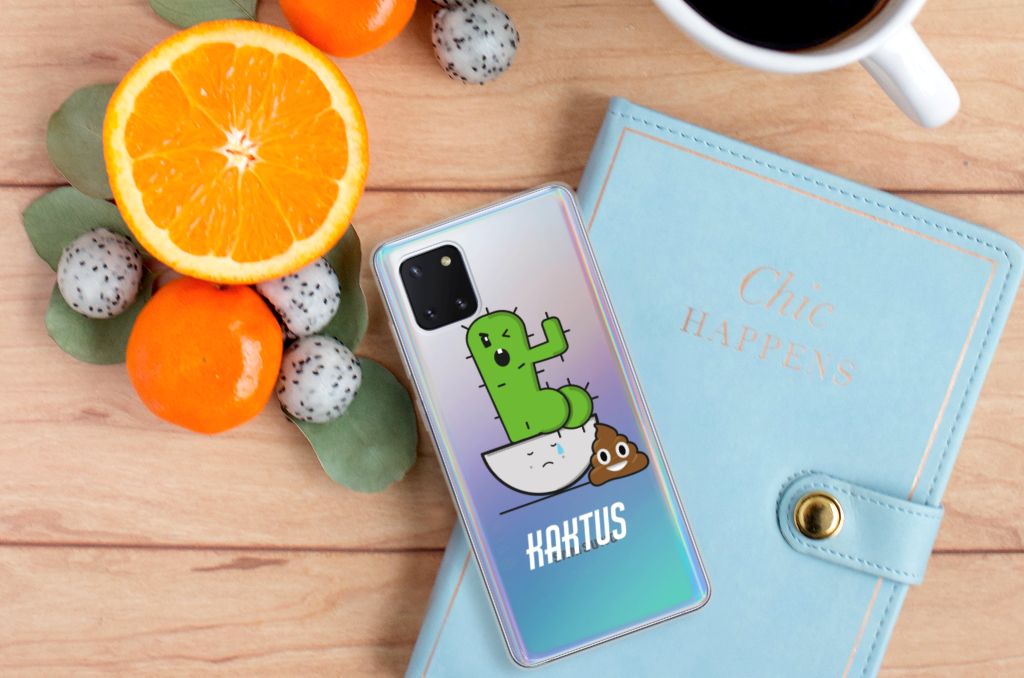 Samsung Galaxy Note 10 Lite Telefoonhoesje met Naam Cactus Poo B2C Telecom