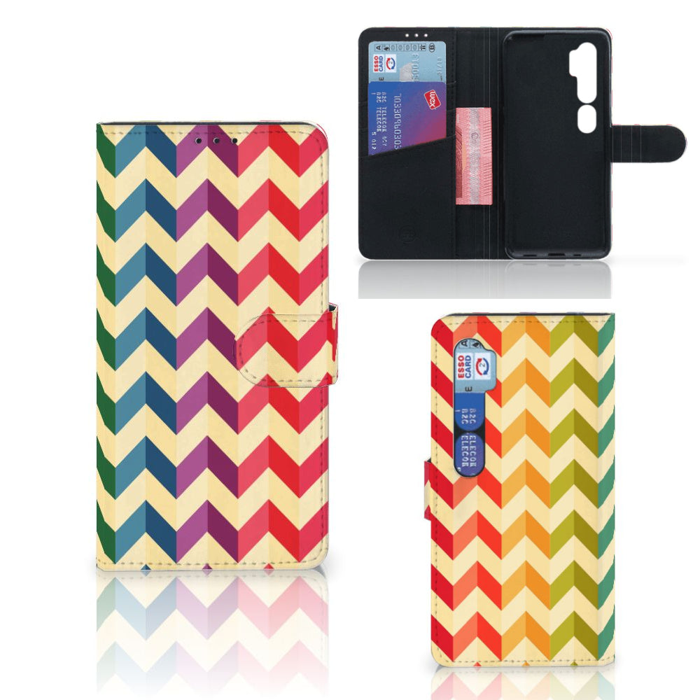 Xiaomi Mi Note 10 Pro Telefoon Hoesje Zigzag Multi Color