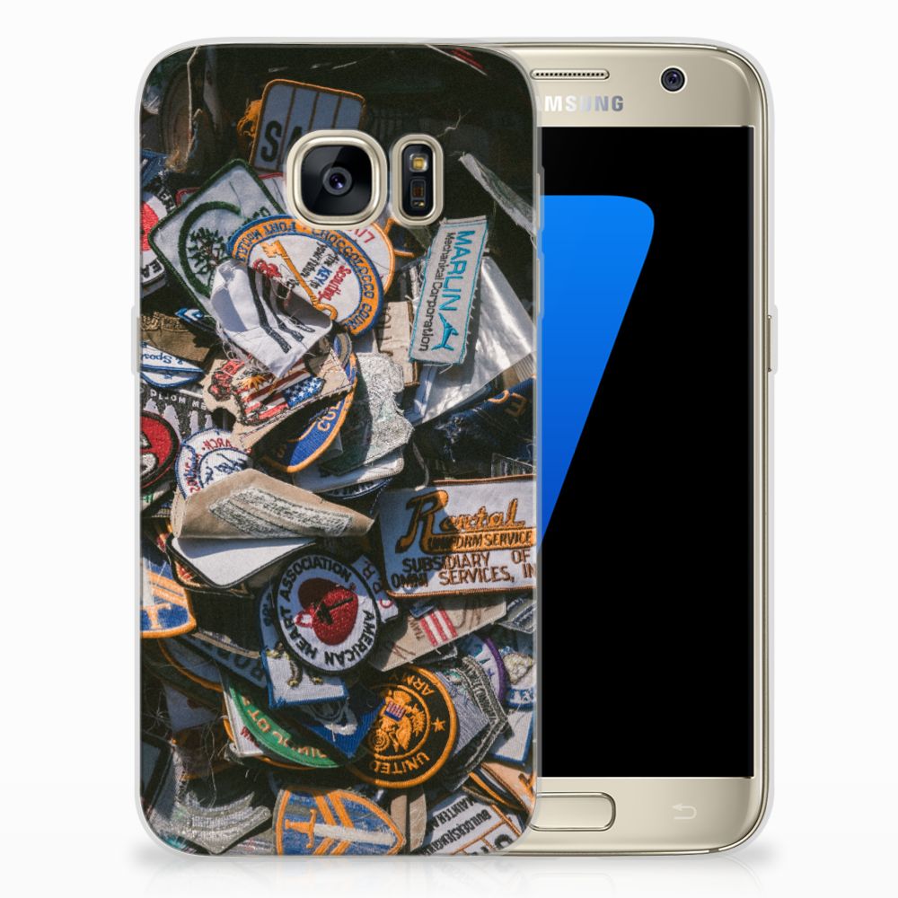 Samsung Galaxy S7 Siliconen Hoesje met foto Badges