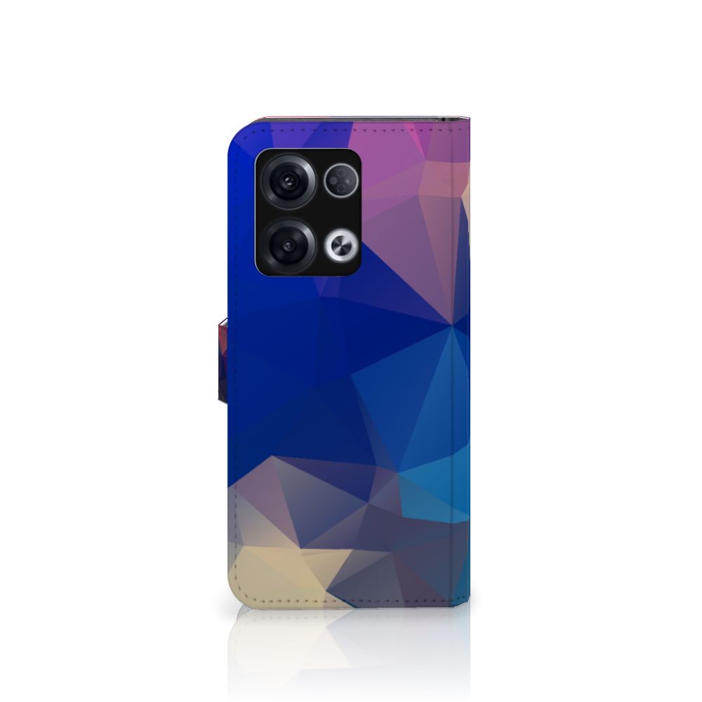 OPPO Reno8 Pro Book Case Polygon Dark