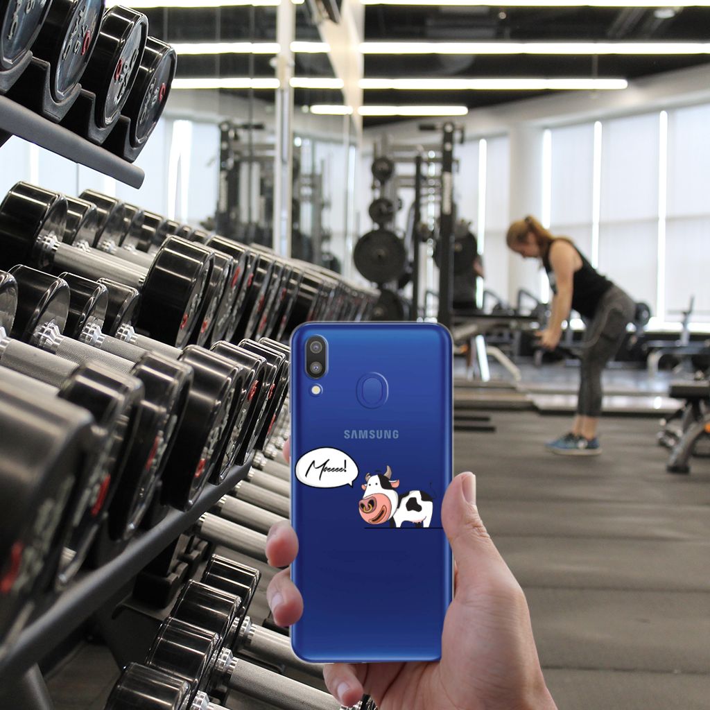Samsung Galaxy M20 (Power) Telefoonhoesje met Naam Cow