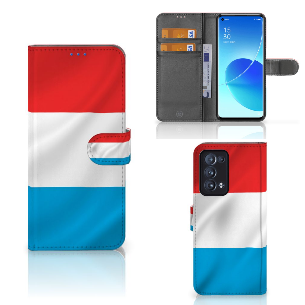 OPPO Reno 6 Pro Plus 5G Bookstyle Case Luxemburg
