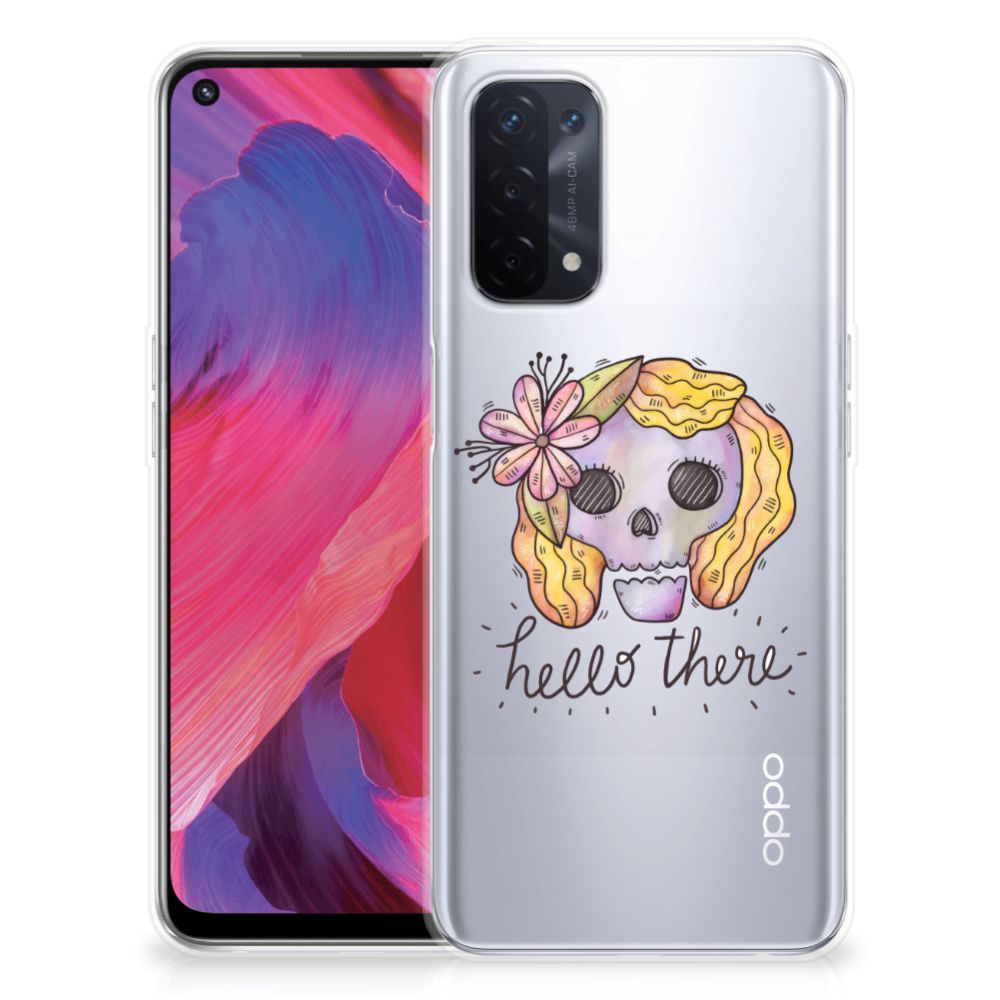 Silicone Back Case OPPO A93 5G Boho Skull B2C Telecom