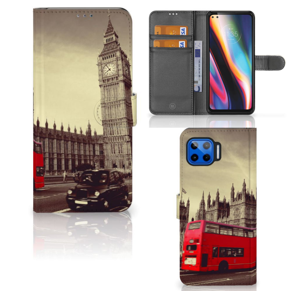 Motorola Moto G 5G Plus Flip Cover Londen